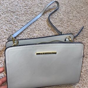 Steve Madden grey cross body purse